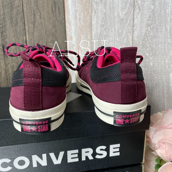Converse One Star OX Suede Dark Burgundy W AUTHENT - Picture 3 of 8